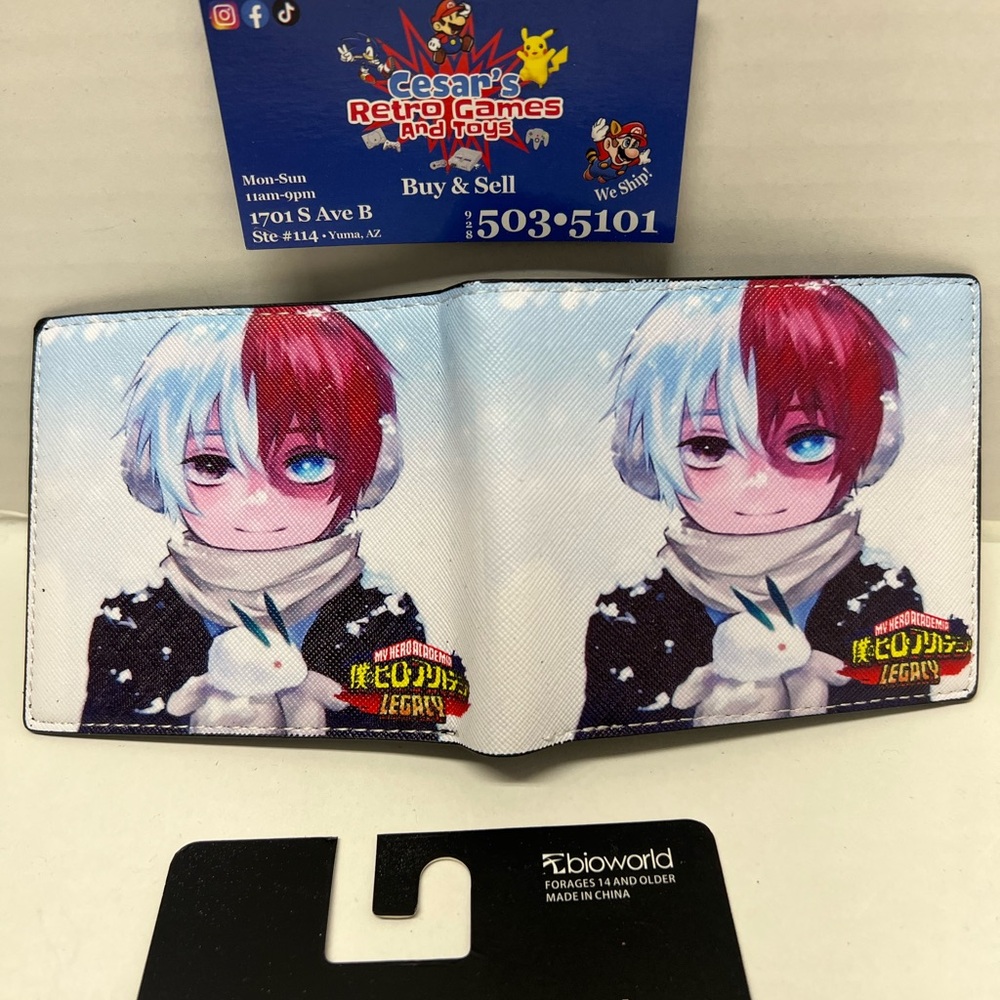 Bioworld Anime Character Wallet with Red and Blue Design